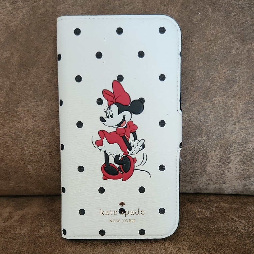 Kate Spade IPhone  minnie mouse Case White and Black Disney X Kate Spade Magneti